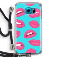 Bite my lip: Samsung Galaxy S6 Transparant Hoesje met koord