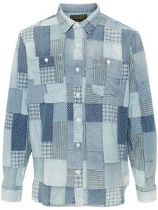 Ralph Lauren RRL t-shirt en coton à design patchwork - Bleu