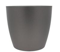 Bloempot BERLIJN rond 16 cm Donkergrijs set van 2 stuks