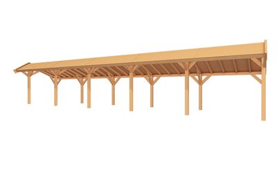 YARD Outdoor SUBLIME Kapschuur - 1500x250 cm Douglashout- Kapschuurdak- - YARD Outdoor
