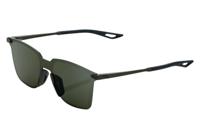 100% Legere Square Bril Soft Tact Army Green Grey Green Lens
