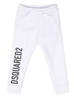 DSQUARED2 KIDS pantalon de jogging en coton à logo imprimé - Blanc