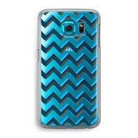Onderbroken lijn: Samsung Galaxy S6 Transparant Hoesje