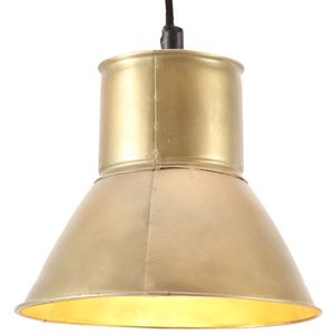 VidaXL Hanglamp rond 25 w e27 17 cm messingkleurig