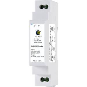 Basetech PSDS-15-12-2 DIN-rail netvoeding 12 V 1.25 A 15 W Aantal uitgangen: 1 x Inhoud: 1 stuk(s)