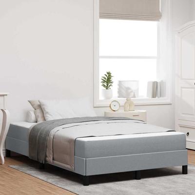 Boxspring bed Anders Lichtgrijs 120 x 190 cm Stof