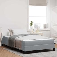 Boxspring bed Anders Lichtgrijs 120 x 190 cm Stof
