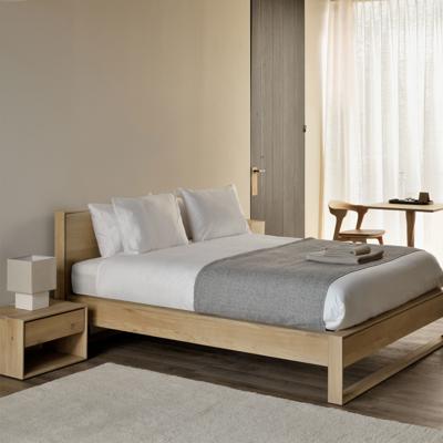 Ethnicraft Bed 'Nordic II' Geolied Eikenhout, 160 x 200cm