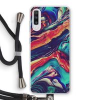 Chameleon Sun: Samsung Galaxy A70 Transparant Hoesje met koord