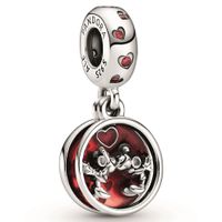 Pandora Disney 799298C01 Hangbedel Mickey Mouse & Minnie Mouse Love and Kisses - thumbnail