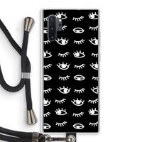 Eye pattern #3: Samsung Galaxy Note 10 Plus Transparant Hoesje met koord