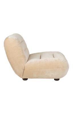 Fauteuil Wyatt Velours Beige Fauteuil Wyatt Velours Beige