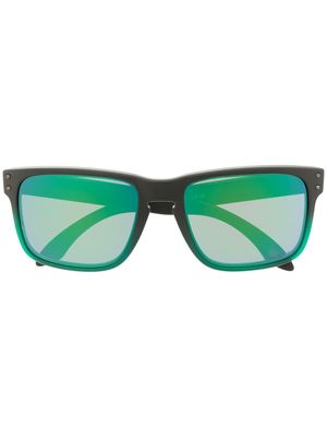 Oakley lunettes de soleil à monture carrée - Noir