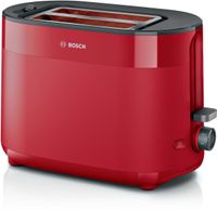 Bosch TAT2M124 broodrooster 6 2 snede(n) 950 W Rood - thumbnail