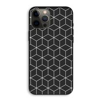 Zwart-witte kubussen: iPhone 12 Pro Max Biologisch afbreekbaar hoesje