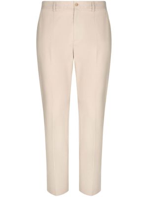 Dolce & Gabbana pantalon de costume à logo - Tons neutres