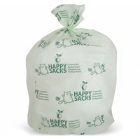 Happy Sacks Afvalzak bio 50x57cm t15 30 liter (10 stuks)