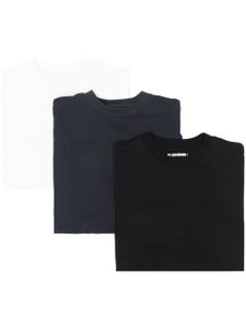 Jil Sander logo-patch cotton T-shirts (pack of three) - Noir