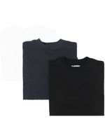 Jil Sander logo-patch cotton T-shirts (pack of three) - Noir - thumbnail