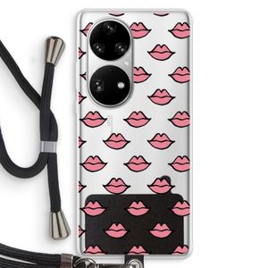 Lipjes: Huawei P50 Pro Transparant Hoesje met koord