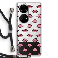 Lipjes: Huawei P50 Pro Transparant Hoesje met koord