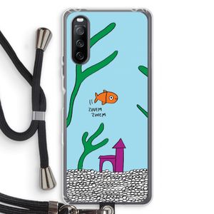 Aquarium: Sony Sony Xperia 10 III Transparant Hoesje met koord