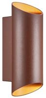 Nordlux Wandlamp Nico rond 2x GU10 roest IP54 - 4800916