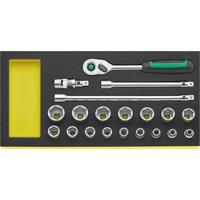 Stahlwille TCS 3/8 ZOLL 456/16/4 MF QR 96830371 Dopsleutelset Stahlwille TCS 3/8 ZOLL 456/16/4 MF QR 96830371 Dopsleutelset