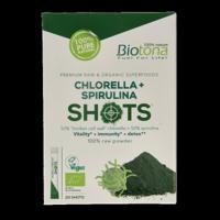 Chlorella spirulina shots 2.2 gram bio 20 Stuks
