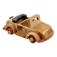 Houten Auto Cabrio (13 x 8 cm) - thumbnail