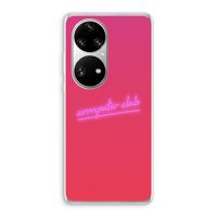 Vice Glow: Huawei P50 Pro Transparant Hoesje Vice Glow: Huawei P50 Pro Transparant Hoesje