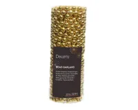 Decoris Kralenketting plastic 10m licht goud - thumbnail