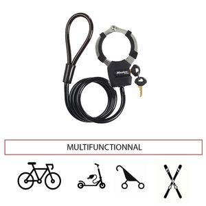 Masterlock Kabel gevlochten staal 1mxO8mm - 8275EURDPROBLK 8275EURDPROBLK