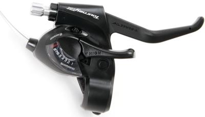 SHIMANO versteller (rechts) met remhendel 8 speed tourney st-tx800 2 vingers zwart