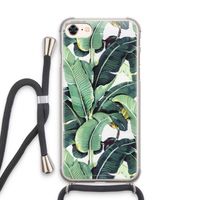 Bananenbladeren: iPhone 7 Transparant Hoesje met koord