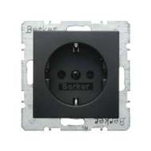 Berker S1 B1/B3 wandcontactdoos met randaarde 1-voudig antraciet mat 47431606