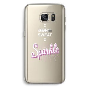 Sparkle quote: Samsung Galaxy S7 Transparant Hoesje