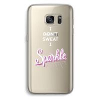 Sparkle quote: Samsung Galaxy S7 Transparant Hoesje