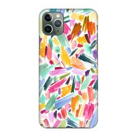 Watercolor Brushstrokes: Volledig geprint iPhone 11 Pro Max Hoesje