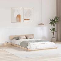 Bedframe Bruin 135 x 190 cm Hout