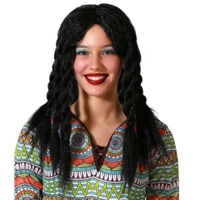 Pruik Zwart Dreadlocks