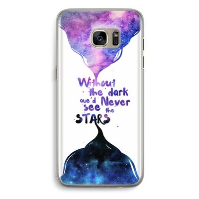 Stars quote: Samsung Galaxy S7 Edge Transparant Hoesje