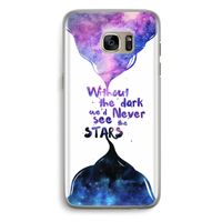 Stars quote: Samsung Galaxy S7 Edge Transparant Hoesje