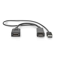 HDMI©-Adapter | HDMI© Connector | DisplayPort Male | Vernikkeld | Recht | PVC | Zwart | 1 Stuks - thumbnail