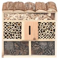 The Living Store Insectenhok Houten - Vurenhout - 30x10x30 cm - Natuurlijke Habitat voor Insecten