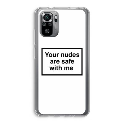 Safe with me: Xiaomi Redmi Note 10S Transparant Hoesje