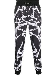 Philipp Plein pantalon de jogging Chrome à motif abstrait - Noir