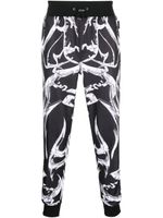 Philipp Plein pantalon de jogging Chrome à motif abstrait - Noir - thumbnail