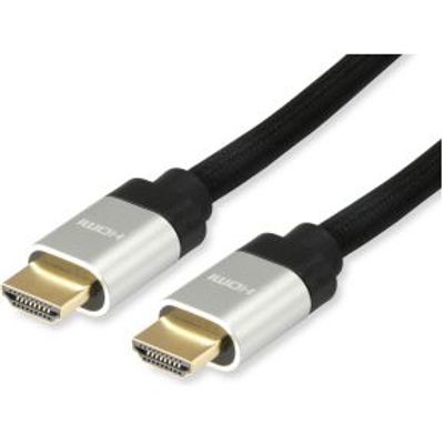 Equip 119385 HDMI kabel 10 m HDMI Type A (Standaard) Zwart, Zilver