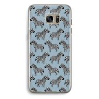 Zebra: Samsung Galaxy S7 Edge Transparant Hoesje